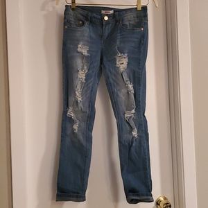 Distressed Skinny Jeans Size 7 BONGO